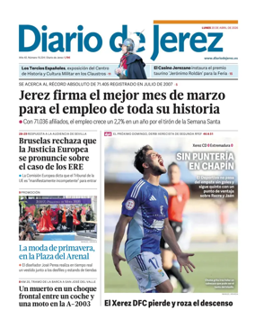 Cover of Diario de Jerez