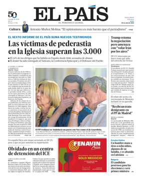 Cover of El Pais Madrid