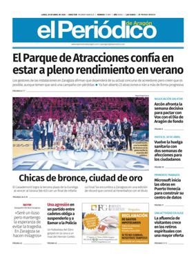 Cover of El Periodico Aragon
