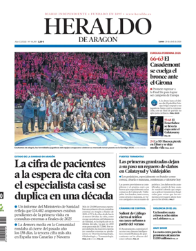Cover of Heraldo de Aragon