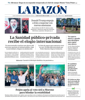 Cover of La Razon (Madrid)