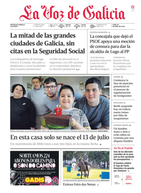 Cover of La Voz de Galicia (Carballo)