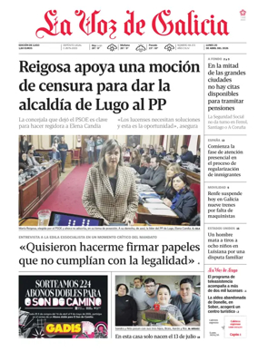 Cover of La Voz de Galicia (Monforte)