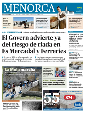 Cover of Menorca Diario Insular