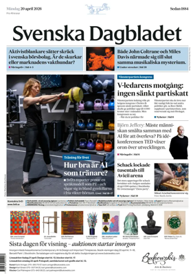 Cover of Svenska Dagbladet