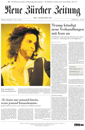 Cover of Neue Zurcher Zeitung