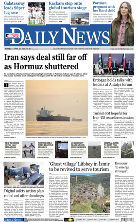 Cover of Hurriyet Daily News & Economic Review