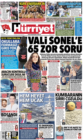 Cover of Hurriyet