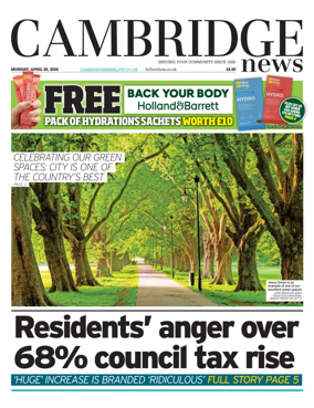 Cover of Cambridge News