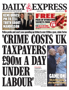 Cover of Daily Express