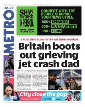 Cover of Metro (UK)