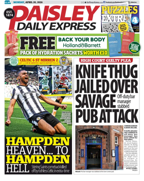 Cover of Paisley Daily Express