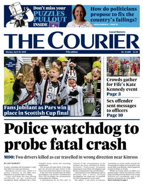 Cover of The Courier & Advertiser (Fife Edition)