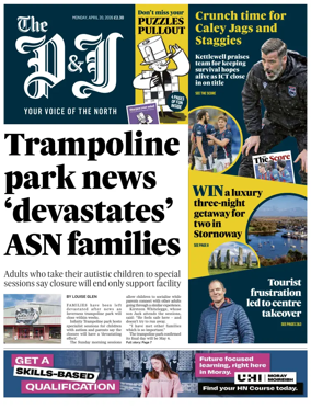 Cover of The Press and Journal (Inverness Highlands and Islands)