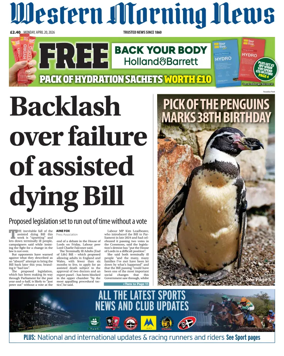 Cover of Western Morning News