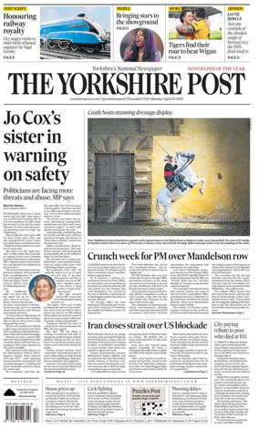 Cover of Yorkshire Post