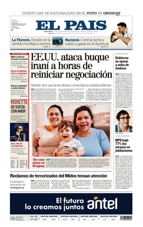 Cover of El Pais (Uruguay)