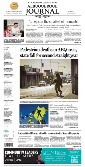 Cover of Albuquerque Journal
