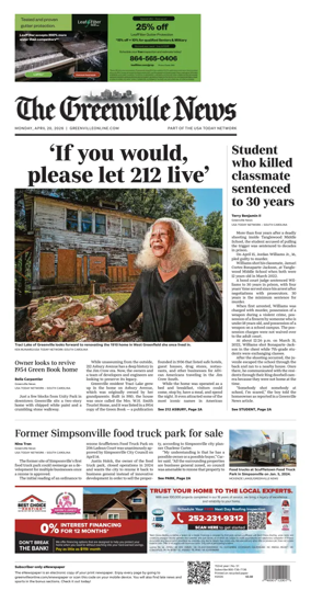 Cover of The Greenville News