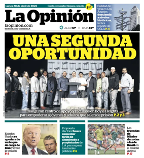 Cover of La Opinion