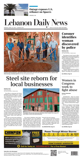 Cover of Lebanon Daily News