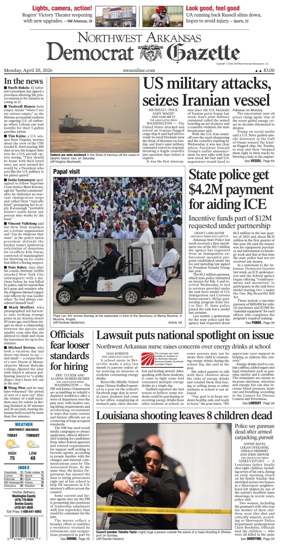 Cover of Northwest Arkansas Democrat-Gazette