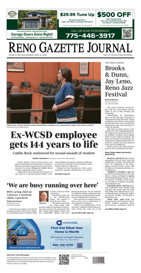 Cover of Reno Gazette Journal