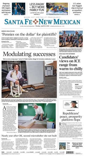 Cover of Santa Fe New Mexican