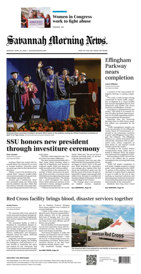 Cover of Savannah Morning News