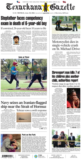 Cover of Texarkana Gazette