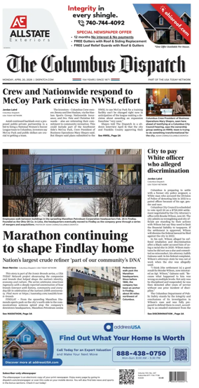 Cover of The Columbus Dispatch