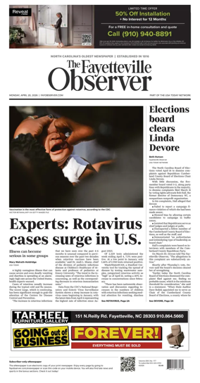 Cover of The Fayetteville Observer