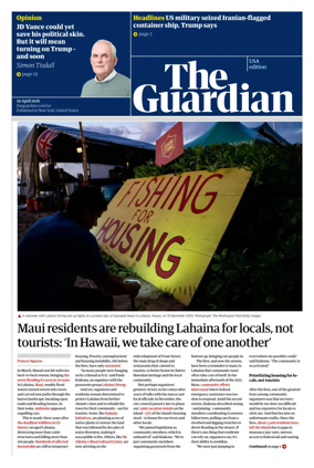 Cover of The Guardian (USA)