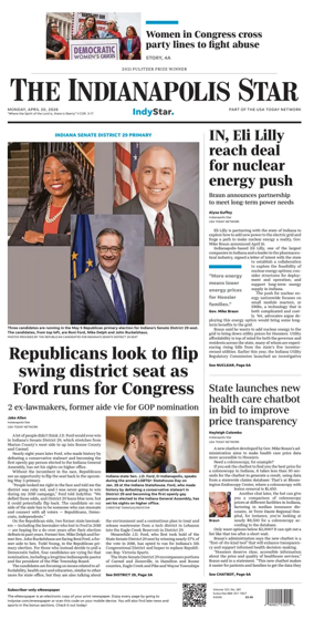 Cover of The Indianapolis Star
