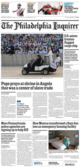 Cover of The Philadelphia Inquirer