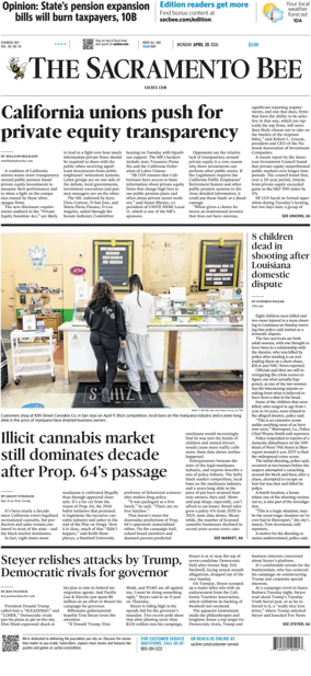 Cover of The Sacramento Bee