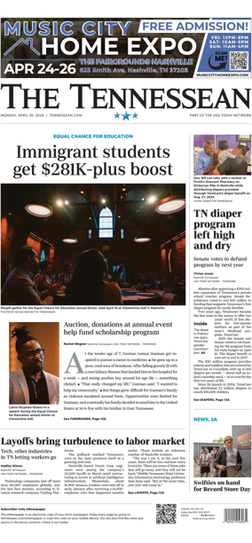 Cover of The Tennessean