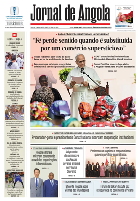 Cover of Jornal de Angola
