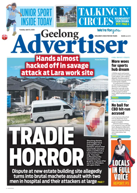 Cover of Geelong Advertiser
