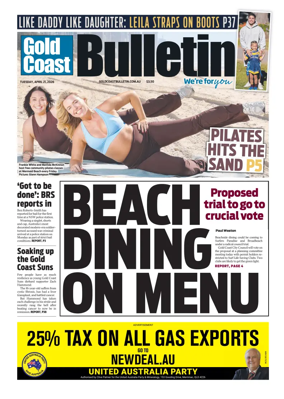 Cover of The Gold Coast Bulletin