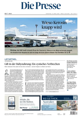 Cover of Die Presse