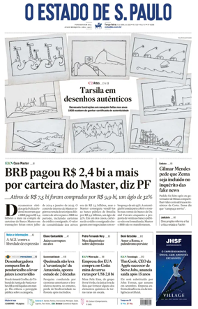 Cover of O Estado de S. Paulo