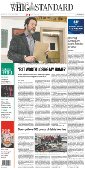 Cover of Kingston Whig-Standard