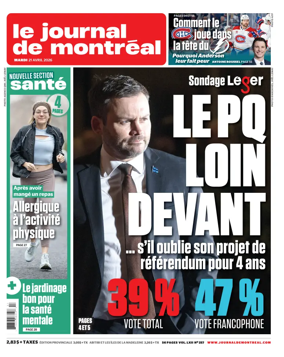 Cover of Le Journal de Montreal