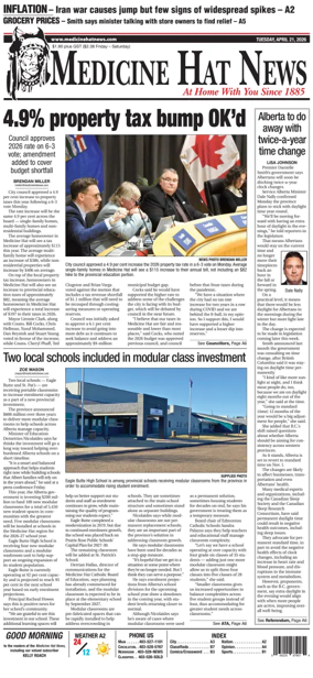 Cover of Medicine Hat News