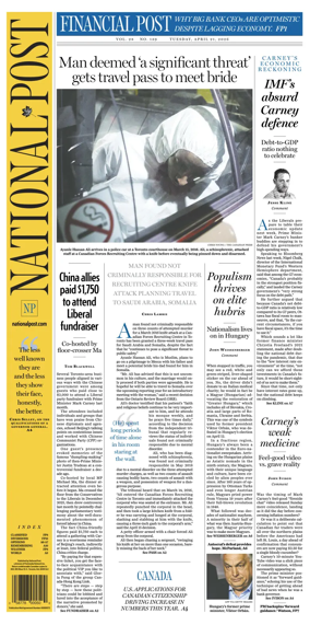 Cover of National Post - (Latest Edition)