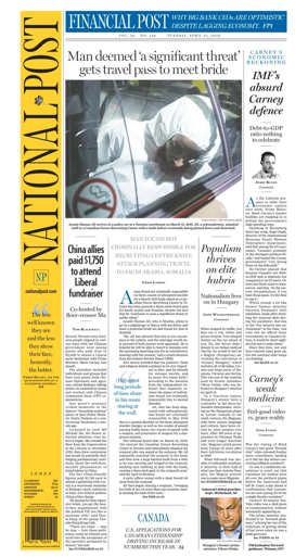 Cover of National Post - (National Edition)