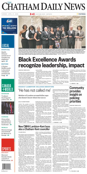 Cover of The Chatham Daily News