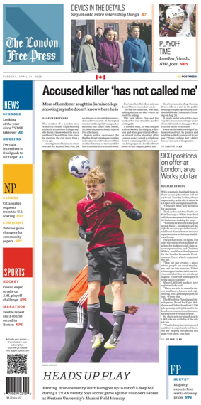 Cover of The London Free Press