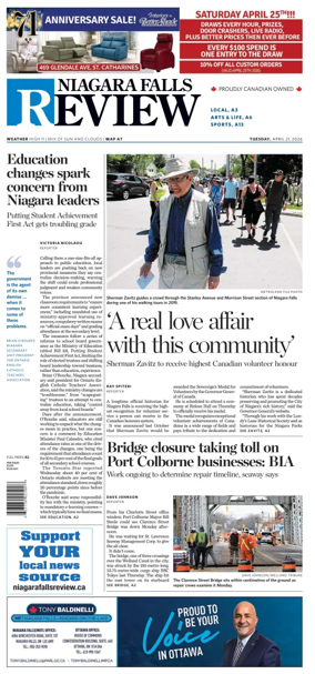 Cover of The Niagara Falls Review